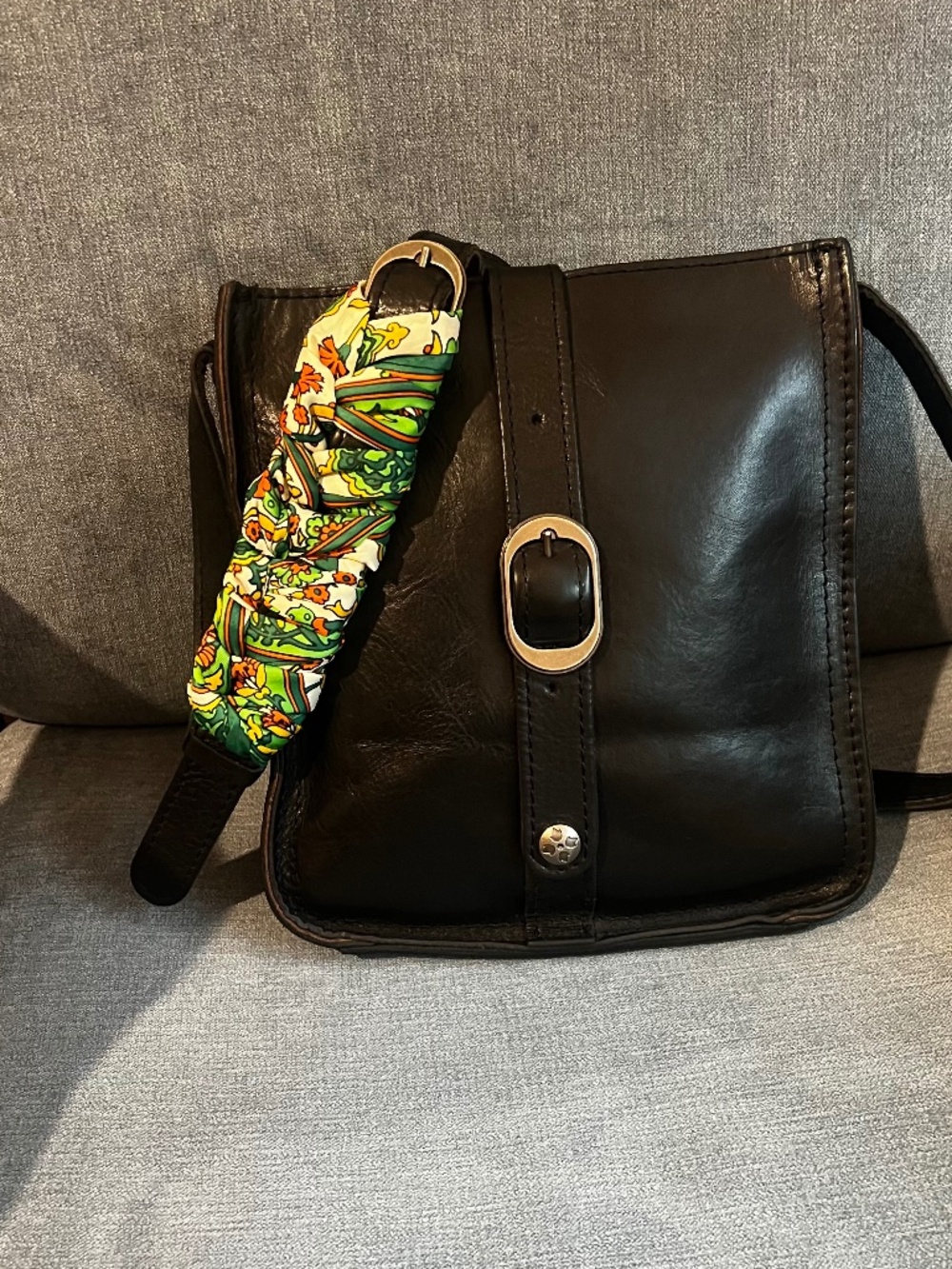 Patricia Nash Black Leather Crossbody.
